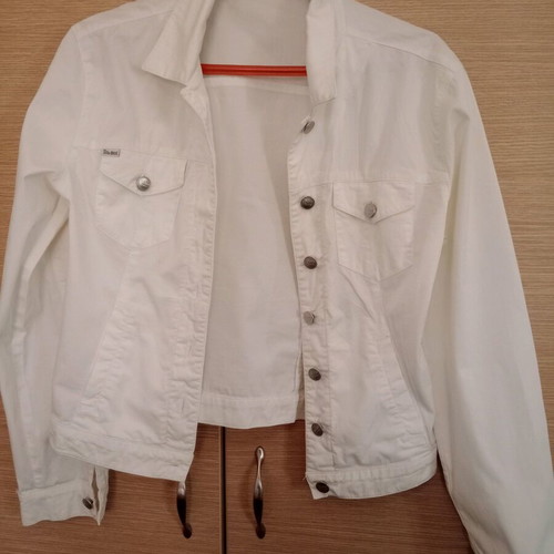 Denim jacket Toi&Moi used, size L, white