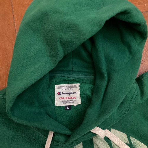 Champion sweatshirt used Miami vintage 80s green size L