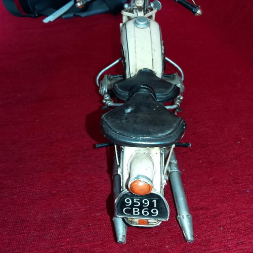 Handmade BMW R60-2 model toy iron white 1970 like new