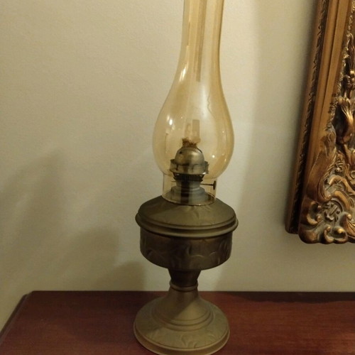 Handmade Athithinos brass lamp like new with wick