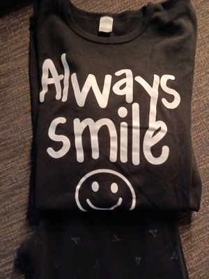 Boys' pajama used, large, black and white, age 12-13