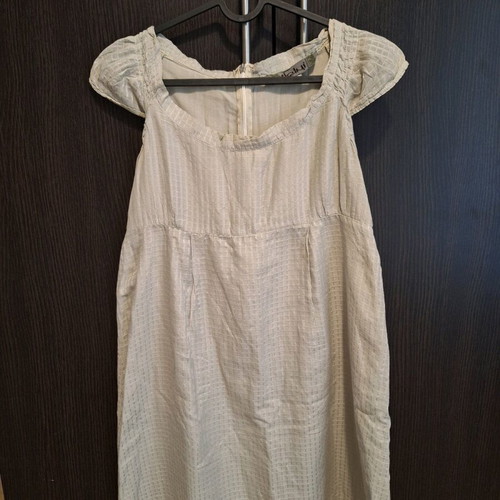 Helmi dress used, gray with reversible belt, size S