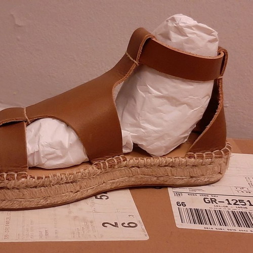 Soludos leather sandals used, size 38, brown