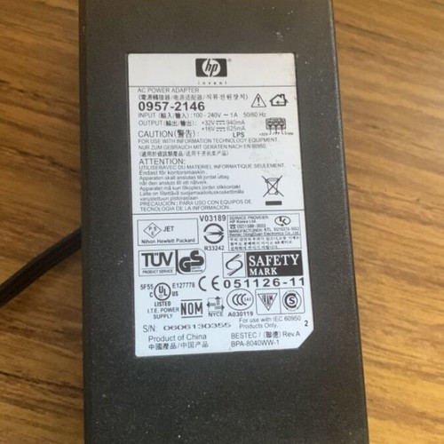 HP Printer AC Adapter used (0957-2146)