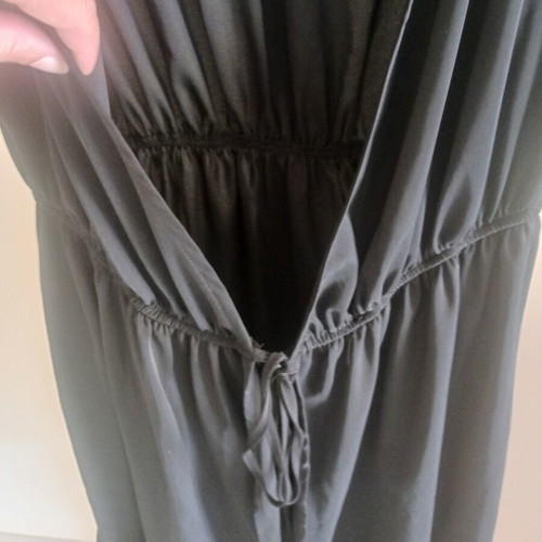 Doca beachwear dress, black, sizes S and M