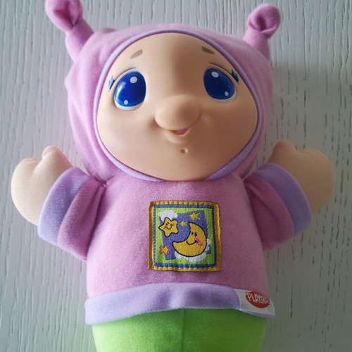 Playskool Hug Me Pink Green Like New with Light and Lullaby Music