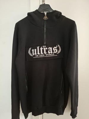 Ultras of the World DS men's hoodie with balaclava like new, black