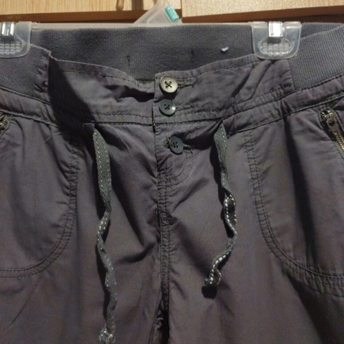 Women's fabric pants used, size L 40 12, gray