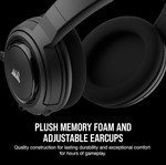 Corsair Stereo Gaming Headset HS35 Carbon για PC, PlayStation, XBOX, Switch, Fortnite, Discord