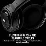  Corsair Stereo Gaming Headset HS35 Carbon για PC, PlayStation, XBOX, Switch, Fortnite, Discord