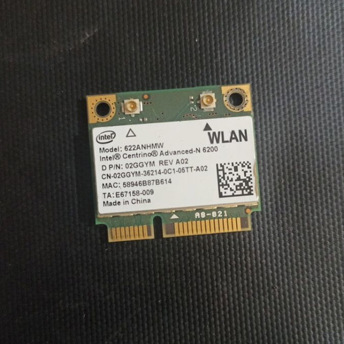 Intel Centrino Advanced-N 6200 622ANHMW WiFi Card for Dell Latitude and Precision