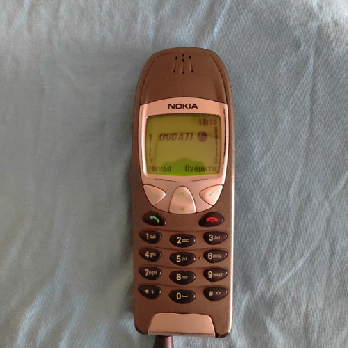 Nokia 6210 collectible phone used with Net Monitor and Ducati logo