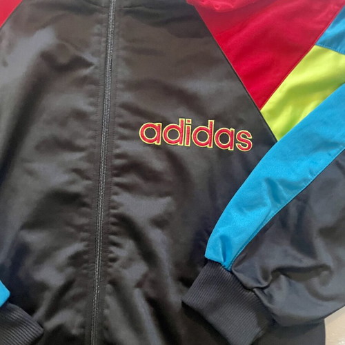 Adidas vintage 90s colorblock track jacket like new