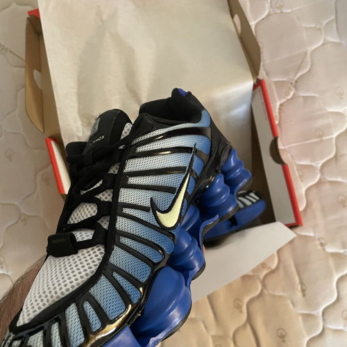 Nike Shox TL new with box, blue athletic shoes