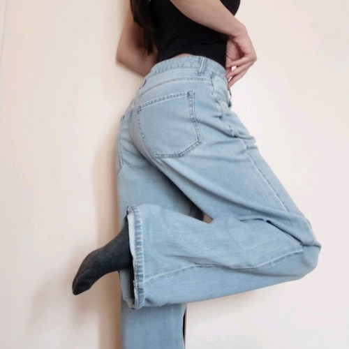 DKNY women's baggy jeans light blue, new, size L