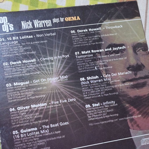 Top DJ's Nick Warren used CD