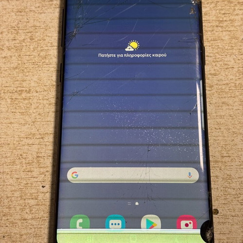 Samsung S8 used phone with broken screen and back glass