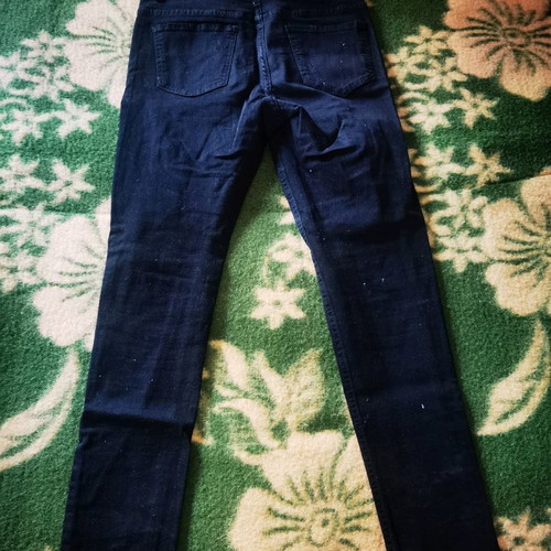 Black ripped denim pants size 40 used