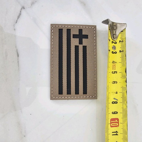 Greek flag patch with velcro
