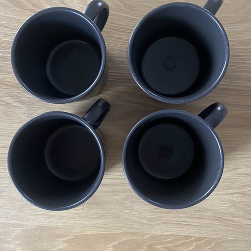 IKEA DINERA mugs, set of 4, black
