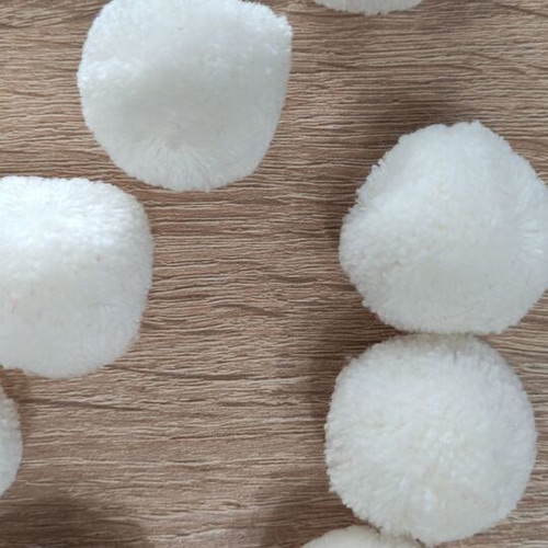 Pom Pom 20mm new, pack of 10 solid colors