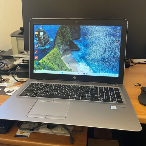 HP EliteBook 850 G4 laptop refurbished with Intel Core i5, 8GB RAM, 128GB SSD, backlit keyboard