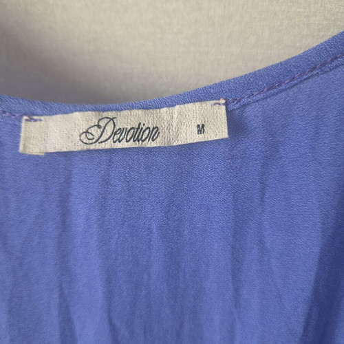 Devotion maxi wrap dress like new, size M, blue and purple