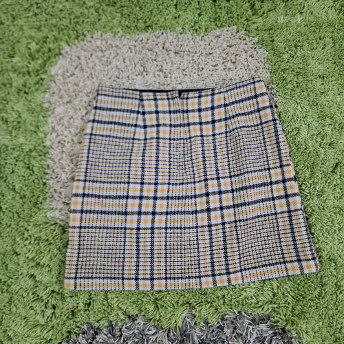 George UK tweed mini skirt size S, like new, black and yellow