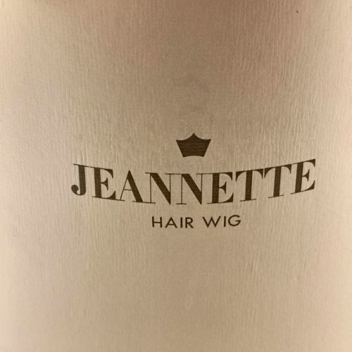 Σετ περούκας Jeannette vintage 1960s με φυσική τρίχα, αυθεντικό κουτί και φυλλάδιο μεταχειρισμένο