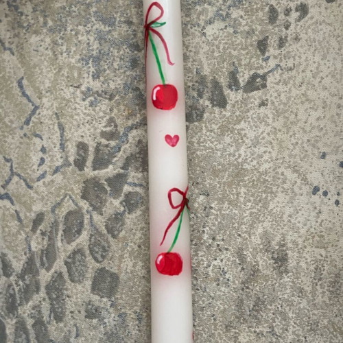 Handmade candle like new, hand-painted with box