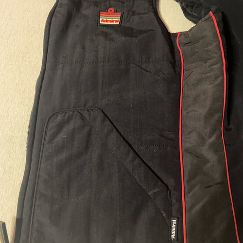 Admiral black sleeveless vest like new with red details