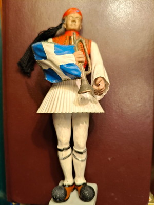Athina Evzones soldier figurine tall like new