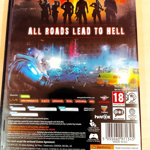 Resident Evil Operation Raccoon City PC game like new with manual
