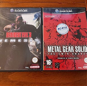ΓΙΑ ΛΙΓΕΣ ΩΡΕΣ ΜΟΝΟ - Resident Evil 3 & Metal Gear Solid Twin Snakes CIB Gamecube Combo