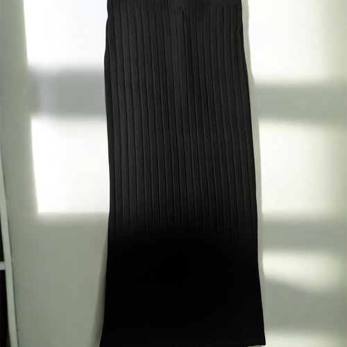 Maxi ribbed skirt new, black A-Style
