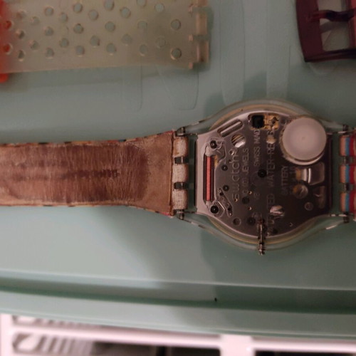 Swatch Skin used watch with two extra 17mm straps