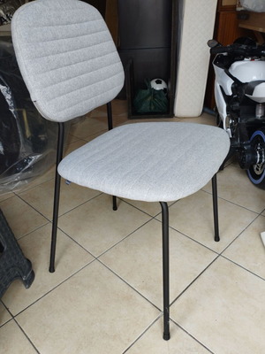 4 gray mexil chairs
