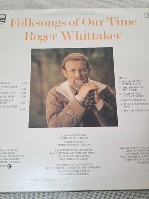 Roger Whittaker Folksongs Of Our Time LP