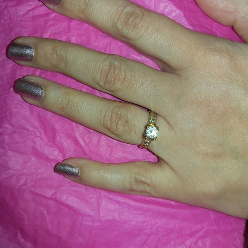 Monopetro ring fo-bijou like new, gold color