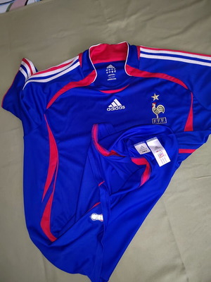 France 2006 Football Jersey Adidas Sample used, Large