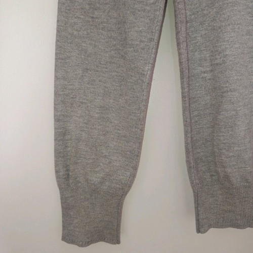 Bershka knitted long-sleeve gray blouse like new, size M