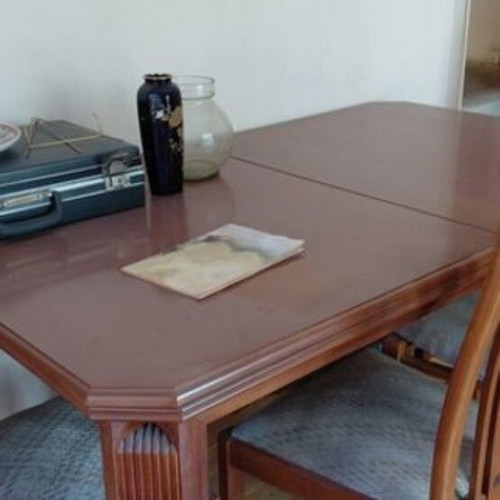 Dining set solid wood with extension, like new