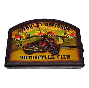 Vintage Κλειδοθήκη Harley Davidson Ξύλινη ΗΠΑ