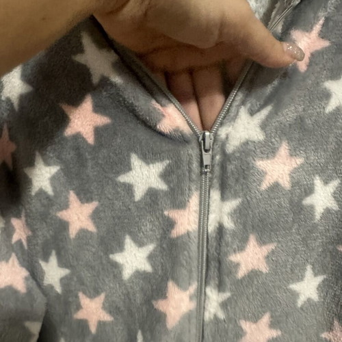 Onesie pajama with hood, grey, size L