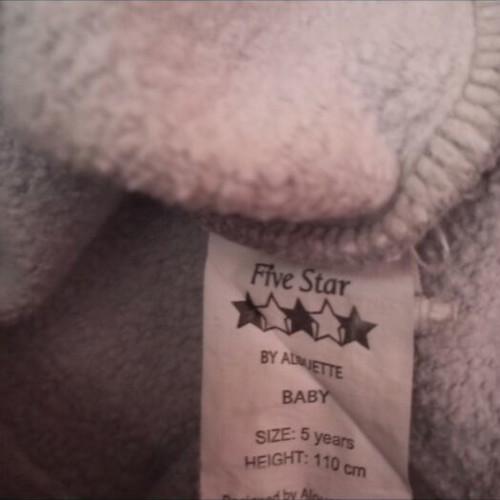 Alouette tracksuit set like new for boy 4-5 years, gray and red