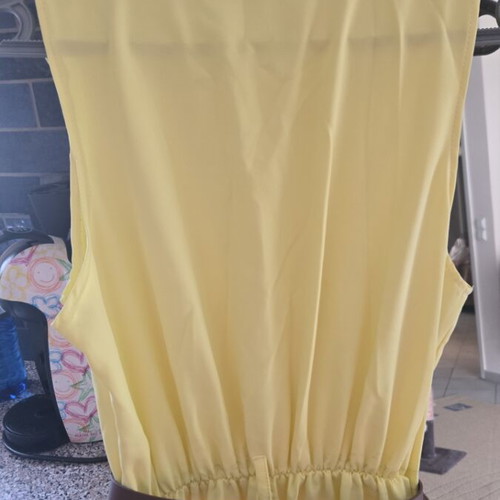 Jumpsuit with collar like new, yellow, size M 38 10