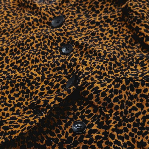 Bershka women's wrap shirt like new, brown and black crop top