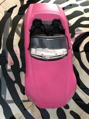 Barbie μεγάλο ροζ αυτοκίνητο 46 cm μεταχειρισμένο, σπασμένο