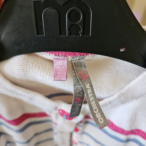 Orchestra baby girl cardigan used, up to 6 months, 67cm