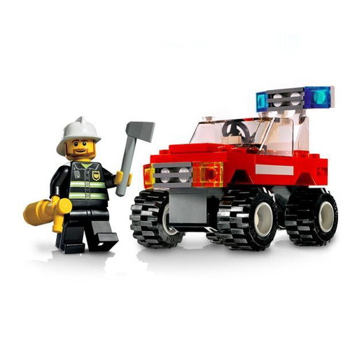 Lego Fire Car City 7241-1 like new without instructions and box
